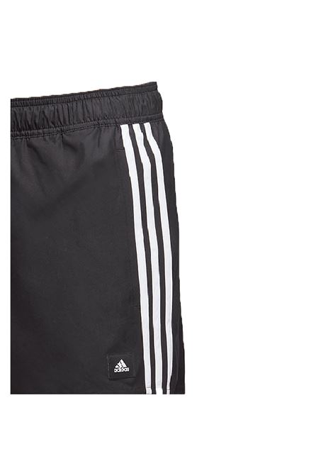 Adidas 3 Stripes CLX Swim Shorts Black Men ADIDAS SWIMWEAR | Swimwear | HT4367-